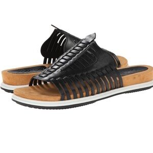 NAYA kicker leather huarache sandals